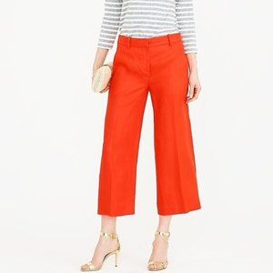 Wide-leg Cropped Linen Pants, Gazebo Style